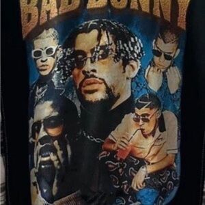 Graphic Plaid Shirt with Music Icon Patch